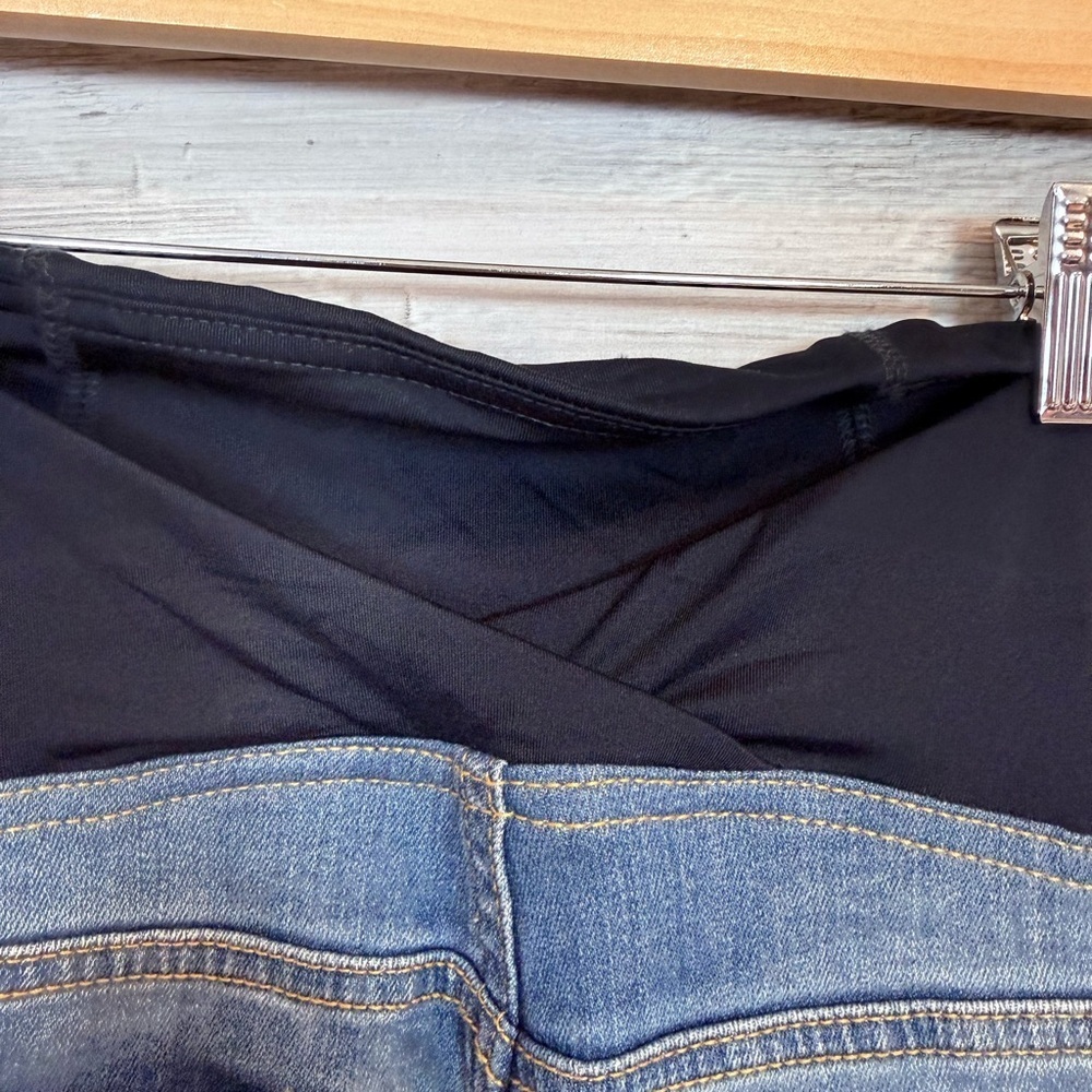 Isabel Maternity by Ingrid & Isabel Light Blue Distressed Ankle Jeans - Picture 11 of 16